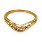 GOLD DEAL | 9ct (9K) Gold Velora Diamond Wave Ring Size L