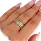 GOLD DEAL | 9ct (9K) Gold Triple Row Channel-Set Diamond 0.35ct Ring Valuation $1,650