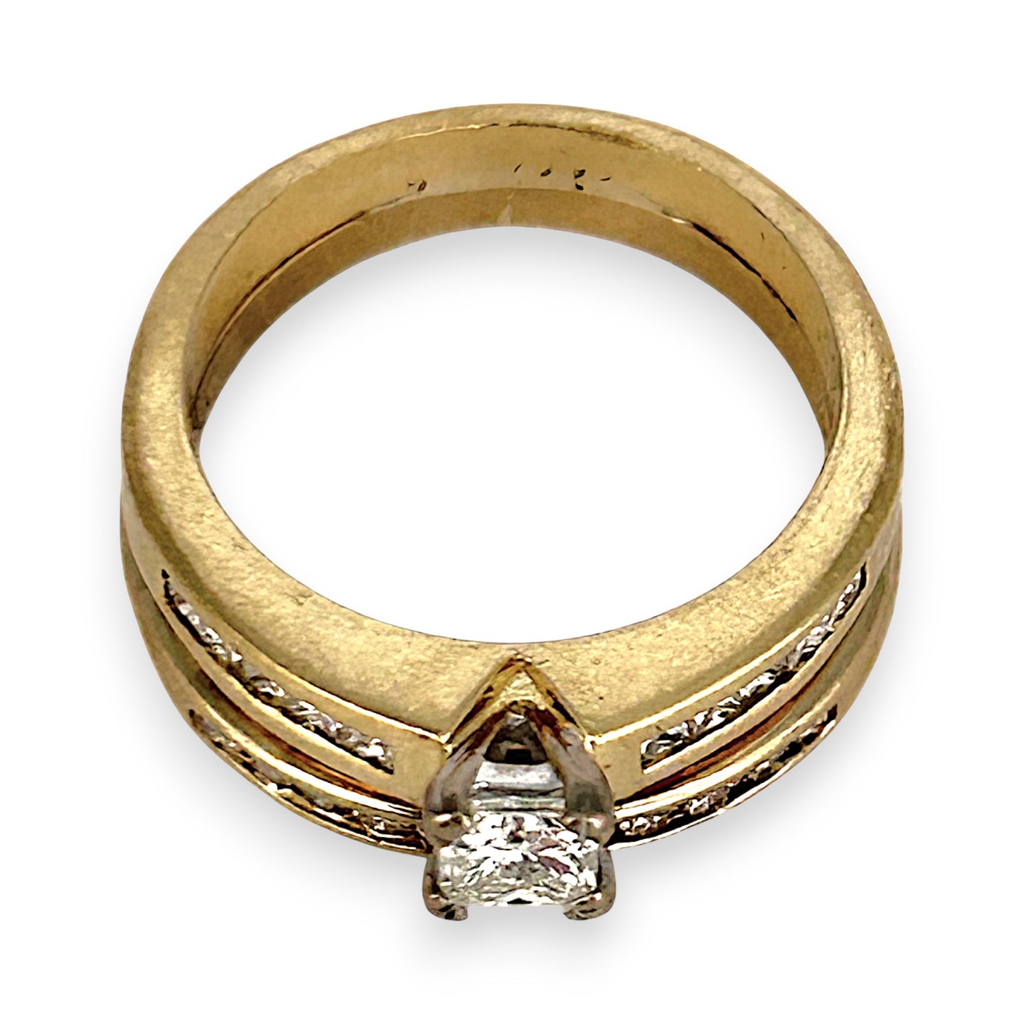 GOLD DEAL | 9ct (9K) Gold Solitaire Diamond 0.61ct Refurbished Ring Set Valuation $4,750