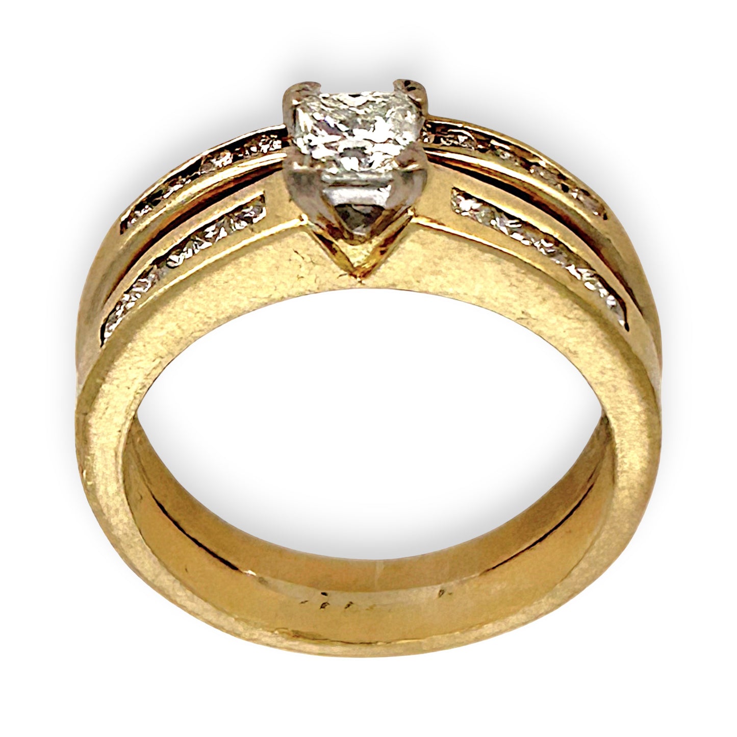 GOLD DEAL | 9ct (9K) Gold Solitaire Diamond 0.61ct Refurbished Ring Set Valuation $4,750
