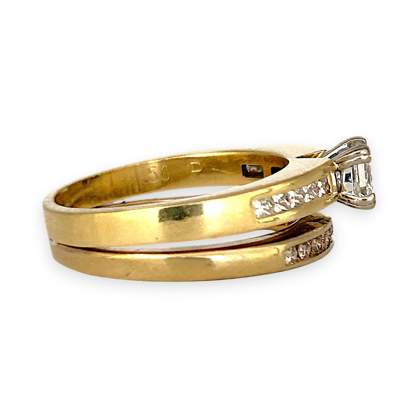 GOLD DEAL | 9ct (9K) Gold Solitaire Diamond 0.61ct Refurbished Ring Set Valuation $4,750