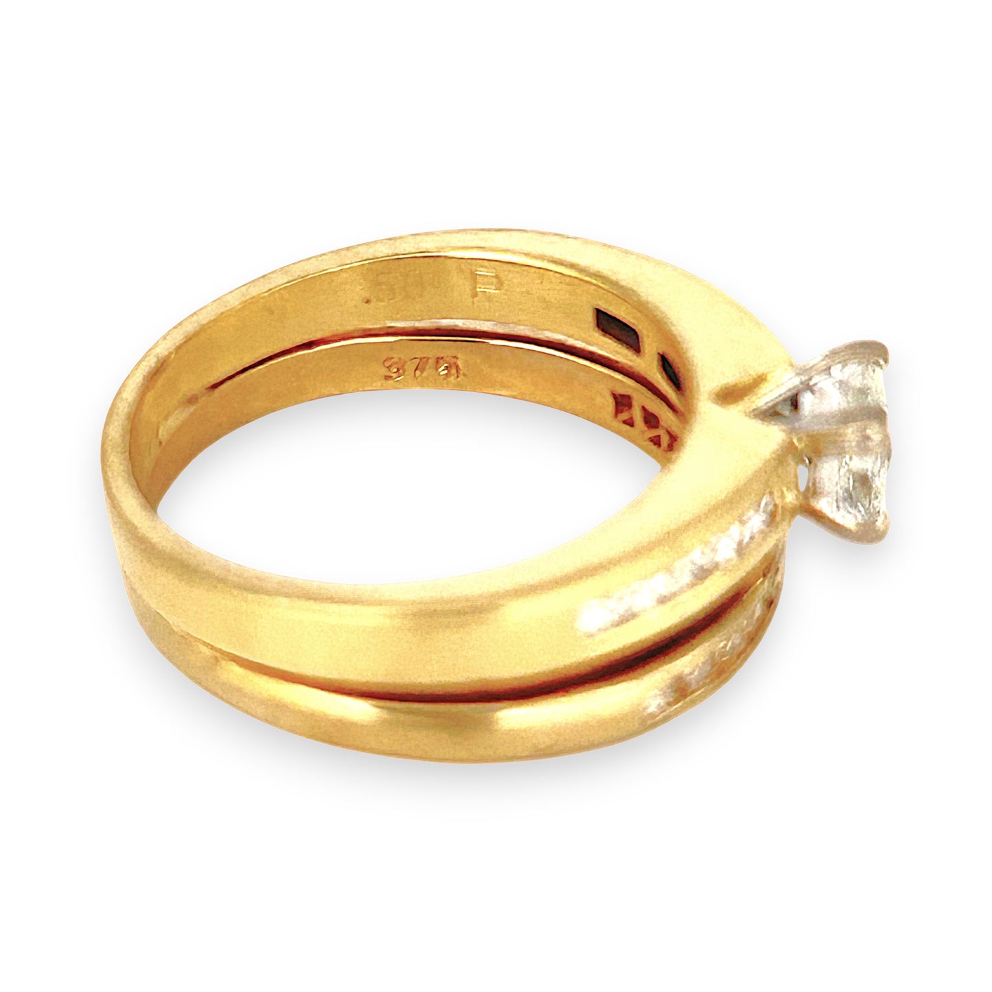 GOLD DEAL | 9ct (9K) Gold Solitaire Diamond 0.61ct Refurbished Ring Set Valuation $4,750