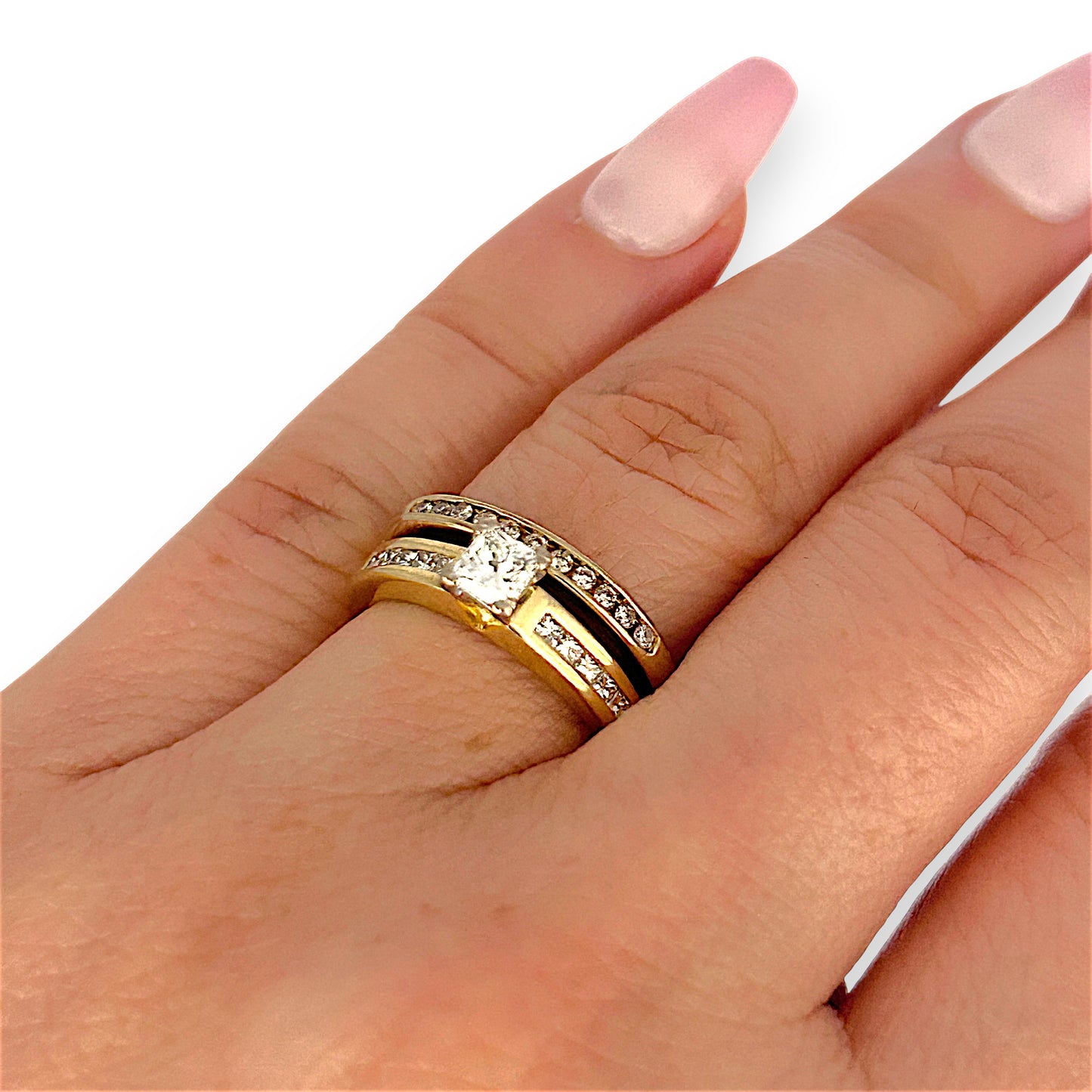 GOLD DEAL | 9ct (9K) Gold Solitaire Diamond 0.61ct Refurbished Ring Set Valuation $4,750