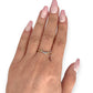 GOLD DEAL | 9ct (9K) Gold Golden Curve Diamond Ring Size O 1/2