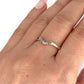GOLD DEAL | 9ct (9K) Gold Golden Curve Diamond Ring Size O 1/2