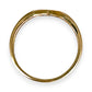 GOLD DEAL | 9ct (9K) Gold Golden Curve Diamond Ring Size O 1/2