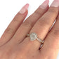 GOLD DEAL | 9ct (9K) Gold Radiant Teardrop Diamond Ring N 1/2