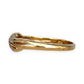 GOLD DEAL | 9ct (9K) Gold Graceful Crossover Diamond Ring by Prouds