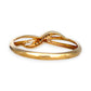 GOLD DEAL | 9ct (9K) Gold Graceful Crossover Diamond Ring by Prouds