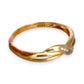 GOLD DEAL | 9ct (9K) Gold Graceful Crossover Diamond Ring by Prouds