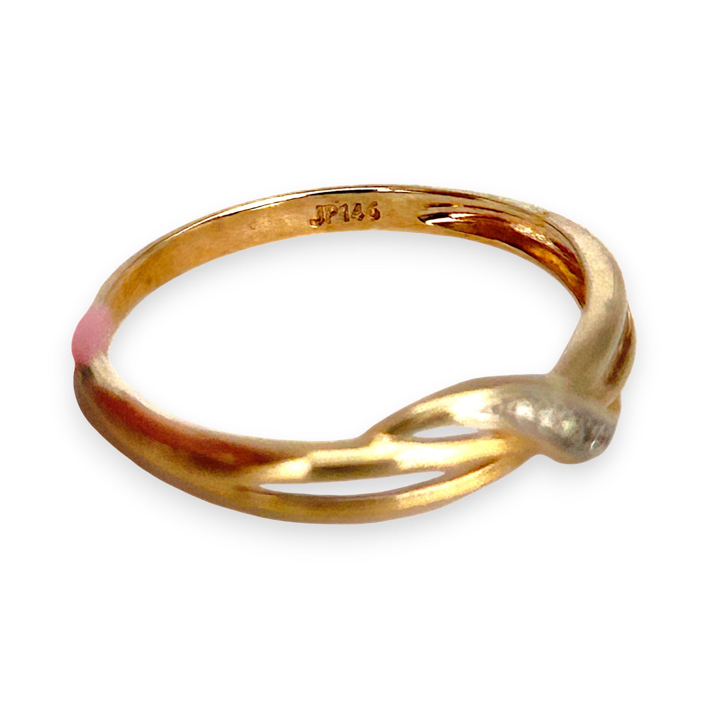 GOLD DEAL | 9ct (9K) Gold Graceful Crossover Diamond Ring by Prouds