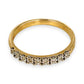 GOLD DEAL | 9ct (9K) Gold PROUNDS Refurbished Lustre Line Diamond Ring Size O