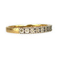GOLD DEAL | 9ct (9K) Gold PROUNDS Refurbished Lustre Line Diamond Ring Size O