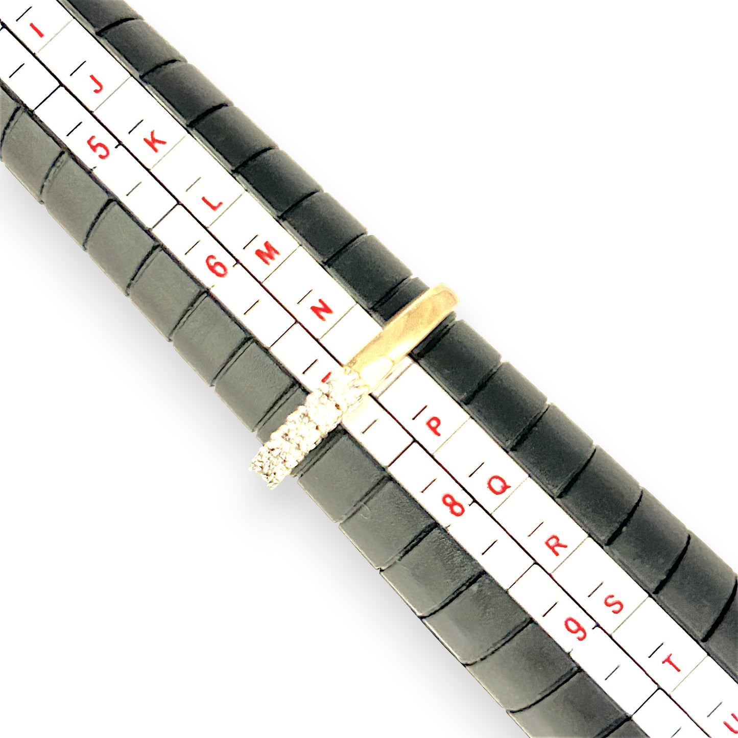GOLD DEAL | 9ct (9K) Gold PROUNDS Refurbished Lustre Line Diamond Ring Size O