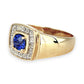 GOLD DEAL | 9ct (9K) Gold Blue Sapphire & Diamond Refurbished Ring Valuation $2,200