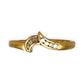 GOLD DEAL | 9ct (9K) Gold Asymmetrical Elegance with Round & Baguette Cuts Ring