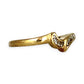 GOLD DEAL | 9ct (9K) Gold Asymmetrical Elegance with Round & Baguette Cuts Ring