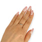 GOLD DEAL | 9ct (9K) Gold Asymmetrical Elegance with Round & Baguette Cuts Ring