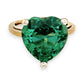 GOLD DEAL | 9ct (9K) Gold Heart of Verdant Fire 7.70ct Quartz Diamond Ring Valuation $1,600