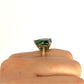 GOLD DEAL | 9ct (9K) Gold Heart of Verdant Fire 7.70ct Quartz Diamond Ring Valuation $1,600