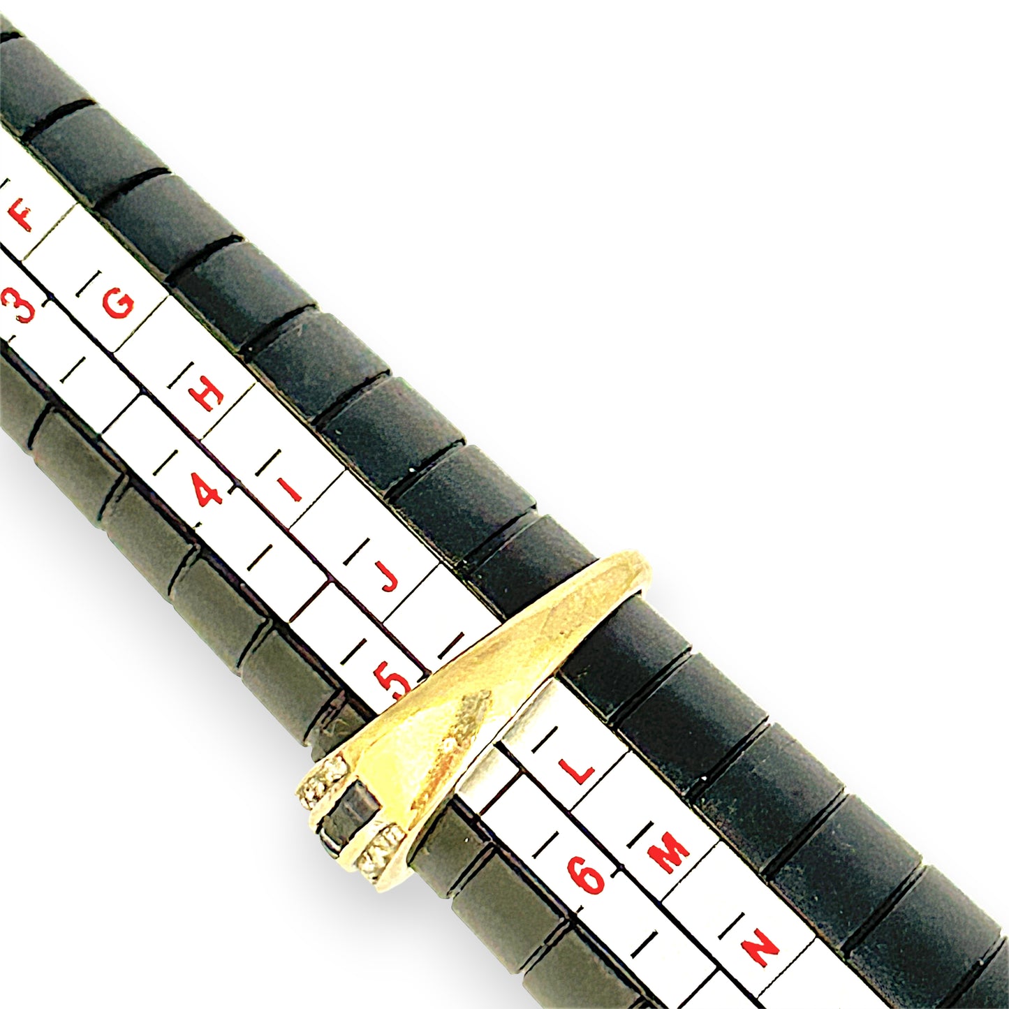 GOLD DEAL | 9ct (9K) Gold Triple Row Channel-Set Sapphire & Diamond Ring