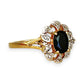 GOLD DEAL | 9ct (9K) Gold Vintage-Inspired, Black Onyx & Diamond Refurbished Ring