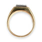 GOLD DEAL | FLASH SALE 9ct (9K) Gold Black Stones Dress Ring Valuation $2,850