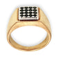 GOLD DEAL | FLASH SALE 9ct (9K) Gold Black Stones Dress Ring Valuation $2,850