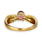 GOLD DEAL | 9ct (9K) Gold Pink Tourmaline & Diamond Dress Refurbished Ring Valuation $1,625