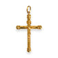 GOLD DEAL | 21K Gold Crucifix Rounded Cross Pendant