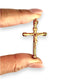 GOLD DEAL | 21K Gold Crucifix Rounded Cross Pendant