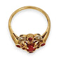 GOLD DEAL | 9ct Gold Ruby & Diamond-Kissed Filigre Ring