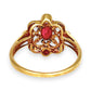 GOLD DEAL | 9ct Gold Ruby & Diamond-Kissed Filigre Ring
