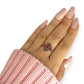 GOLD DEAL | 9ct Gold Ruby & Diamond-Kissed Filigre Ring