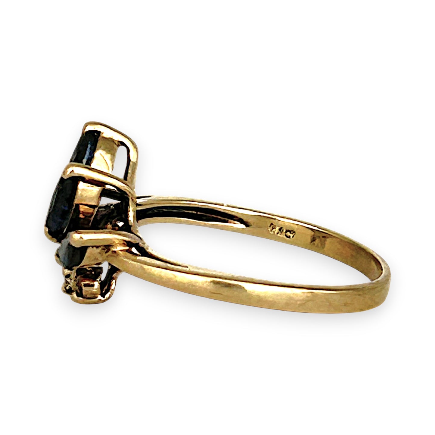 GOLD DEAL | 9ct Gold Awaken Sapphire & Diamond Trio Ring