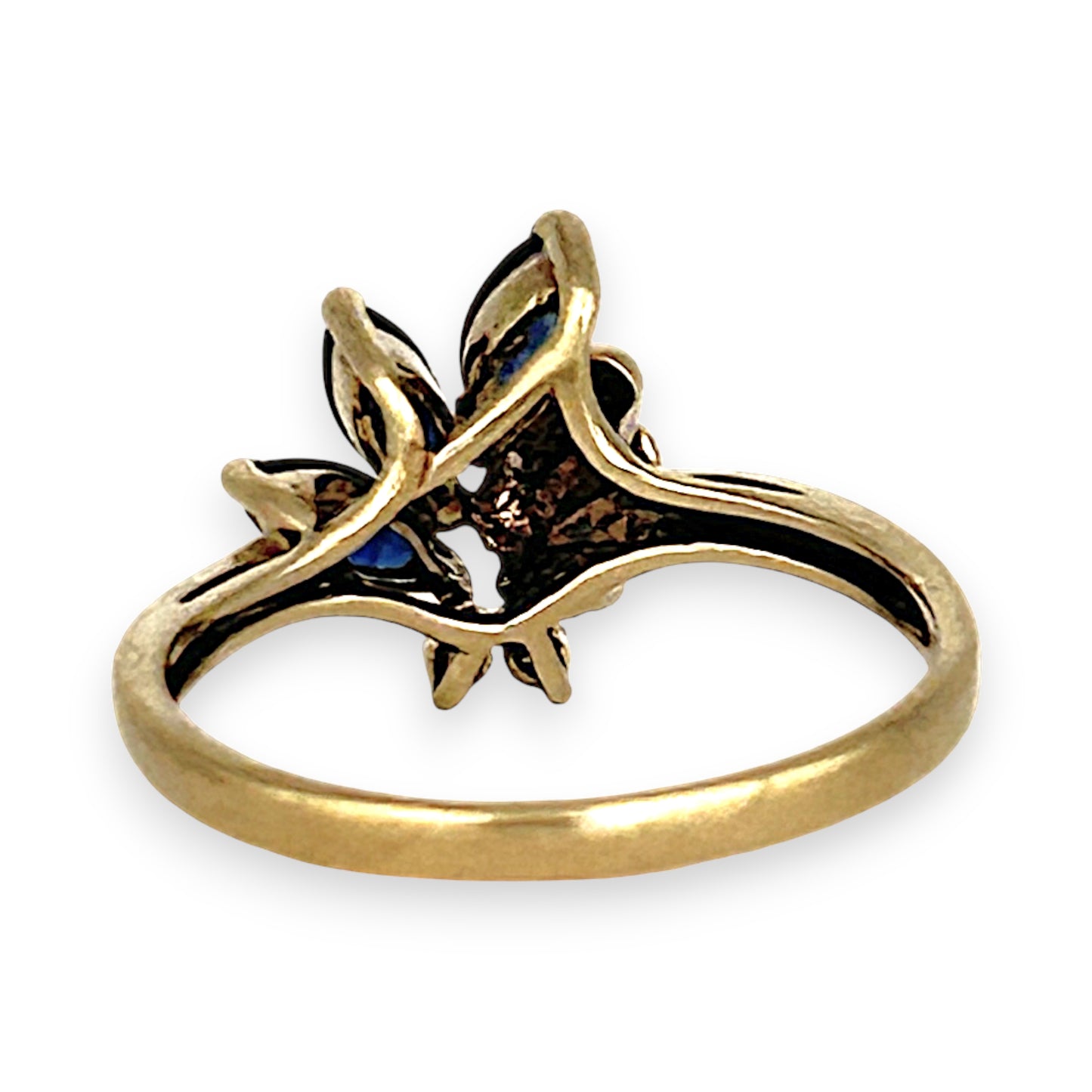 GOLD DEAL | 9ct Gold Awaken Sapphire & Diamond Trio Ring