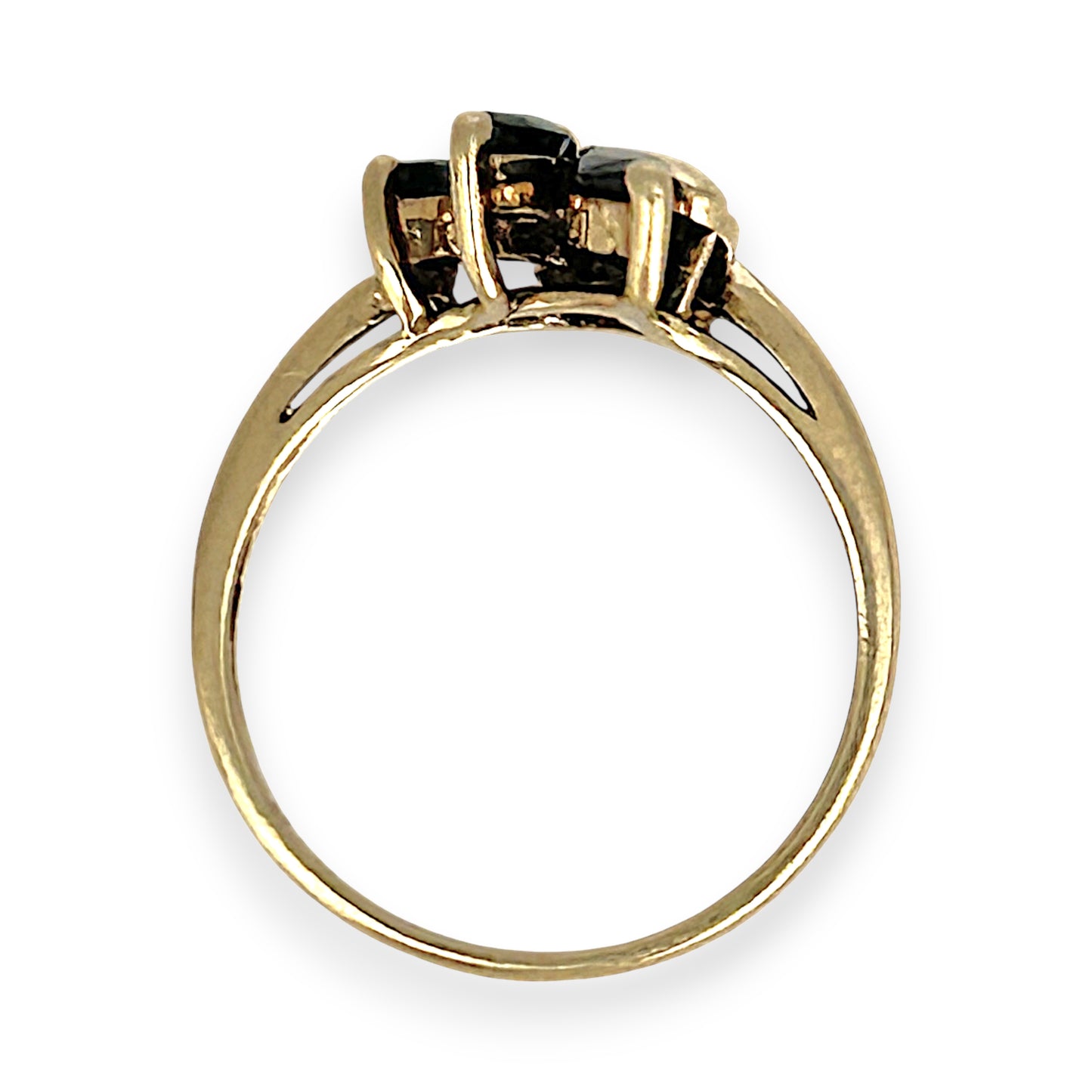 GOLD DEAL | 9ct Gold Awaken Sapphire & Diamond Trio Ring