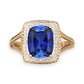 GOLD DEAL | FLASH SALE 9ct (9K) Gold Pristine Sapphire & Diamond Ring Valuation $1,275