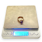 GOLD DEAL | 9ct Gold Vintage-Inspired Graceful Amethyst & Diamond Ring