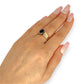 GOLD DEAL | 9ct Gold Vintage-Inspired Graceful Amethyst & Diamond Ring
