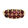 XMAS DEAL | 18kt Gold Vintage-Inspired Classic & Regal Garnet Ring