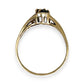 GOLD DEAL | 9ct Gold Modern Artistic Flair Sapphire & Diamonds Ring