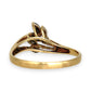 GOLD DEAL | 9ct Gold Modern Artistic Flair Sapphire & Diamonds Ring
