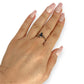 GOLD DEAL | 9ct Gold Modern Artistic Flair Sapphire & Diamonds Ring