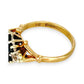 GOLD DEAL | 9ct (9K) Gold Sapphire & Diamond Floral Cluster Ring Valuation $1,600