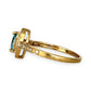 GOLD DEAL | 9ct Gold Celestial Whisper Aquamarine & Diamond Halo Ring