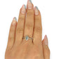 GOLD DEAL | 9ct Gold Celestial Whisper Aquamarine & Diamond Halo Ring