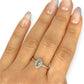 GOLD DEAL | 9ct Gold Celestial Whisper Aquamarine & Diamond Halo Ring