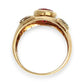 GOLD DEAL | 9ct (9K) Gold Royal Flame Ruby & CZ Dress Ring Valuation $2,400