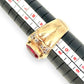 GOLD DEAL | 9ct (9K) Gold Royal Flame Ruby & CZ Dress Ring Valuation $2,400